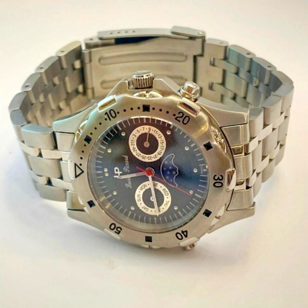 Lucien Piccard Men's Swiss Multi Function Sports Watch 26421WH